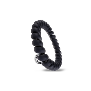 Spiral Hair Coils | Large | Matte Black Hair Ties