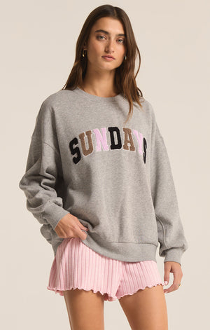 Oversized Sunday Sweatshirt | Heather Grey