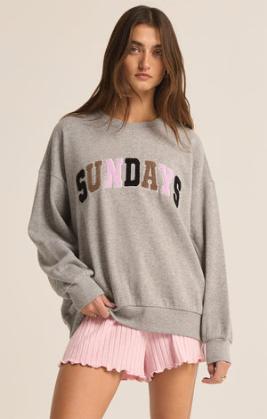 Oversized Sunday Sweatshirt | Heather Grey