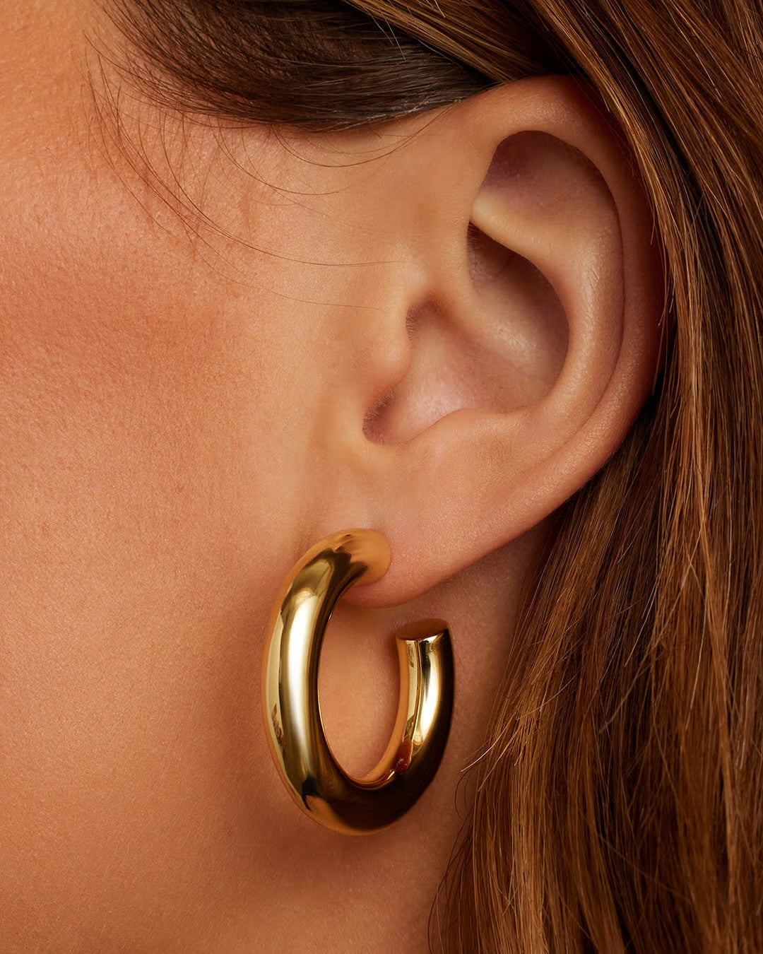 Lou Statement Hoops | Gold