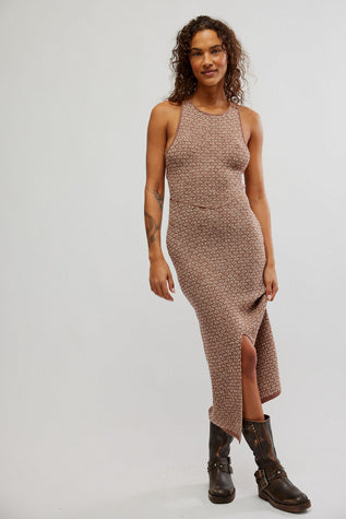 Mindy Sweater Midi Dress | Strawberry Roan