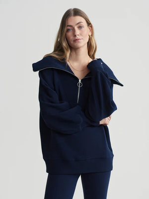 Vine Half Zip | Dark Sapphire