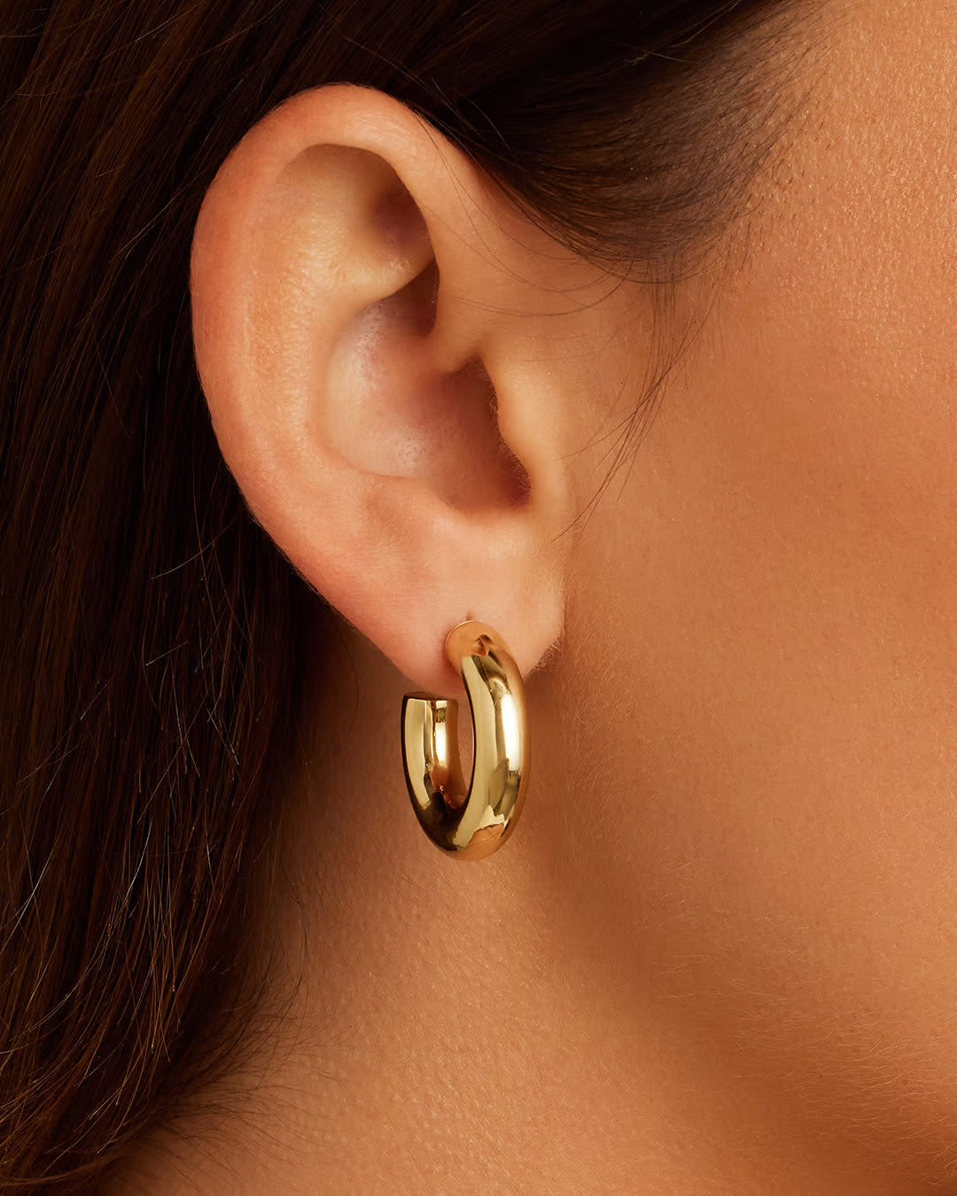 Lou Statement Small Hoops | Gold