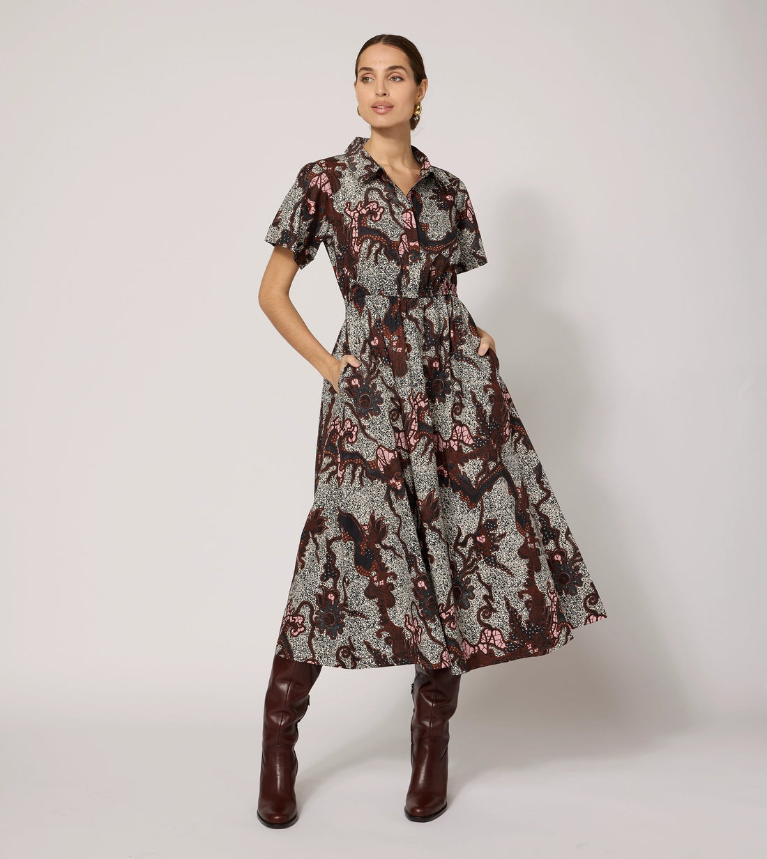 Joanne Midi Dress | Castello Print