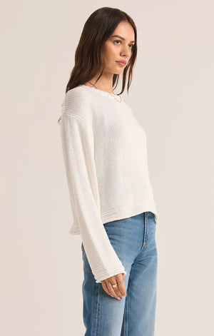 Emerson Sweater | White