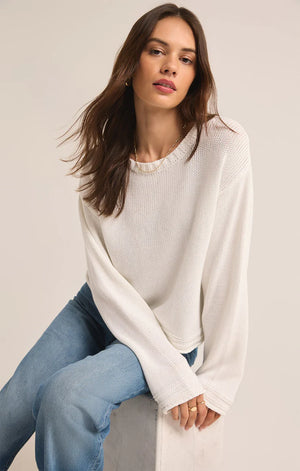 Emerson Sweater | White