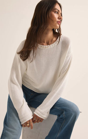 Emerson Sweater | White