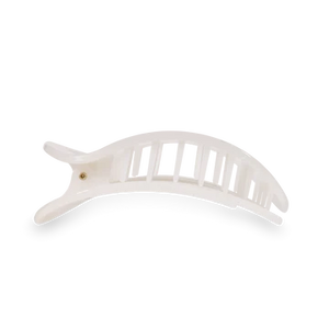 Coconut White Large Flat Round Clip