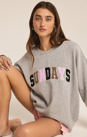 Oversized Sunday Sweatshirt | Heather Grey