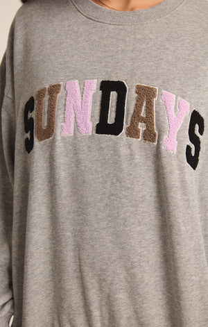 Oversized Sunday Sweatshirt | Heather Grey