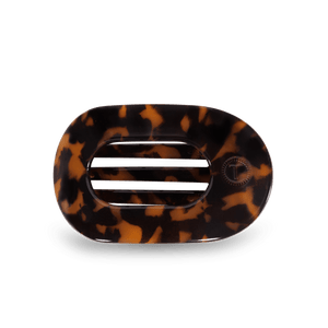 Tortoise Medium Flat Round Clip