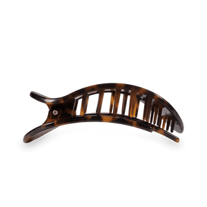 Tortoise Medium Flat Round Clip