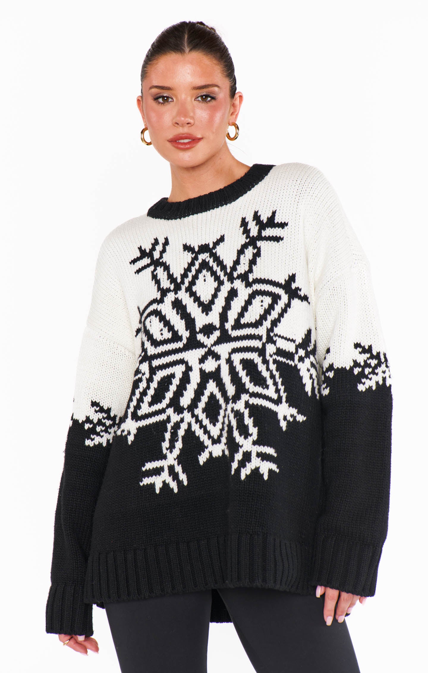 Stowe Sweater | Snowflake Knit