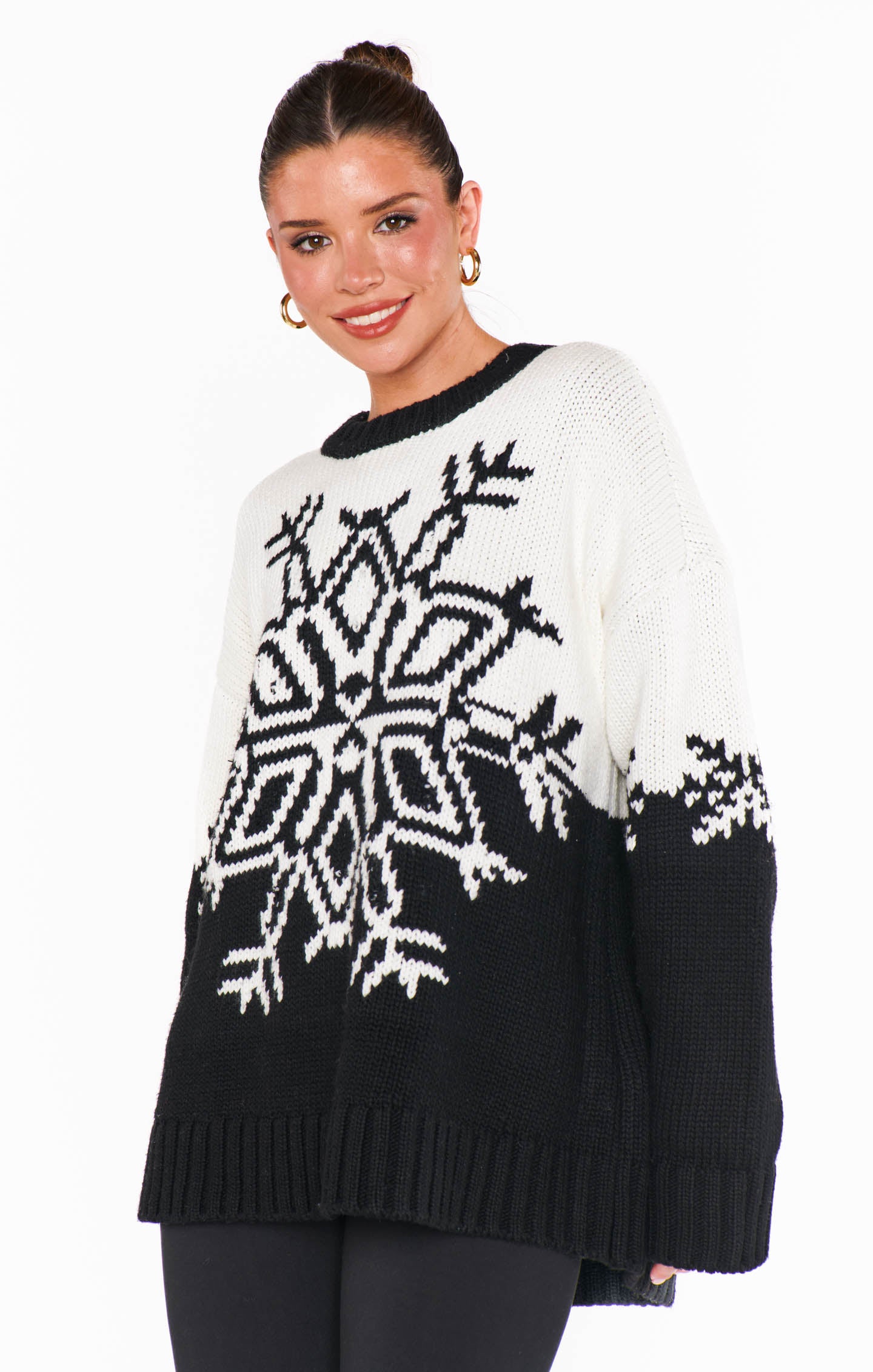 Stowe Sweater | Snowflake Knit