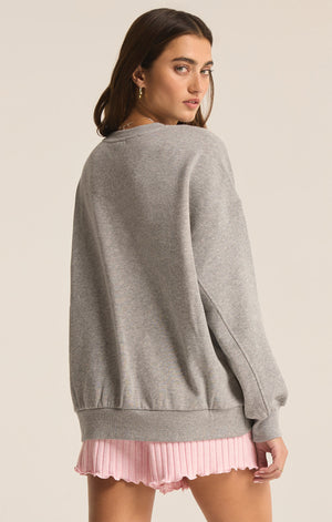 Oversized Sunday Sweatshirt | Heather Grey