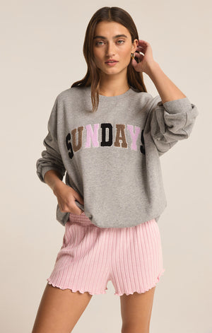 Oversized Sunday Sweatshirt | Heather Grey