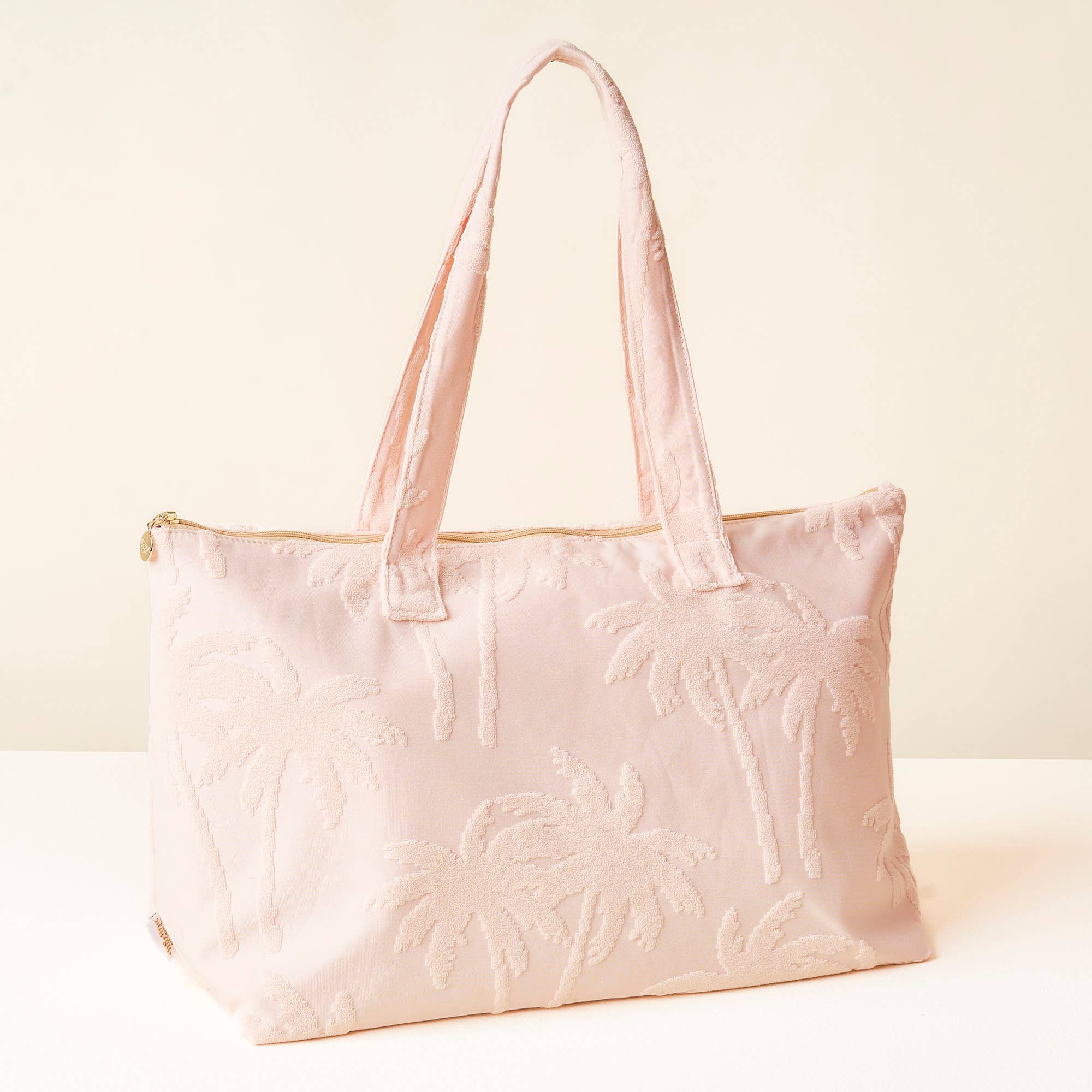 Terry Tote-Blush Palm