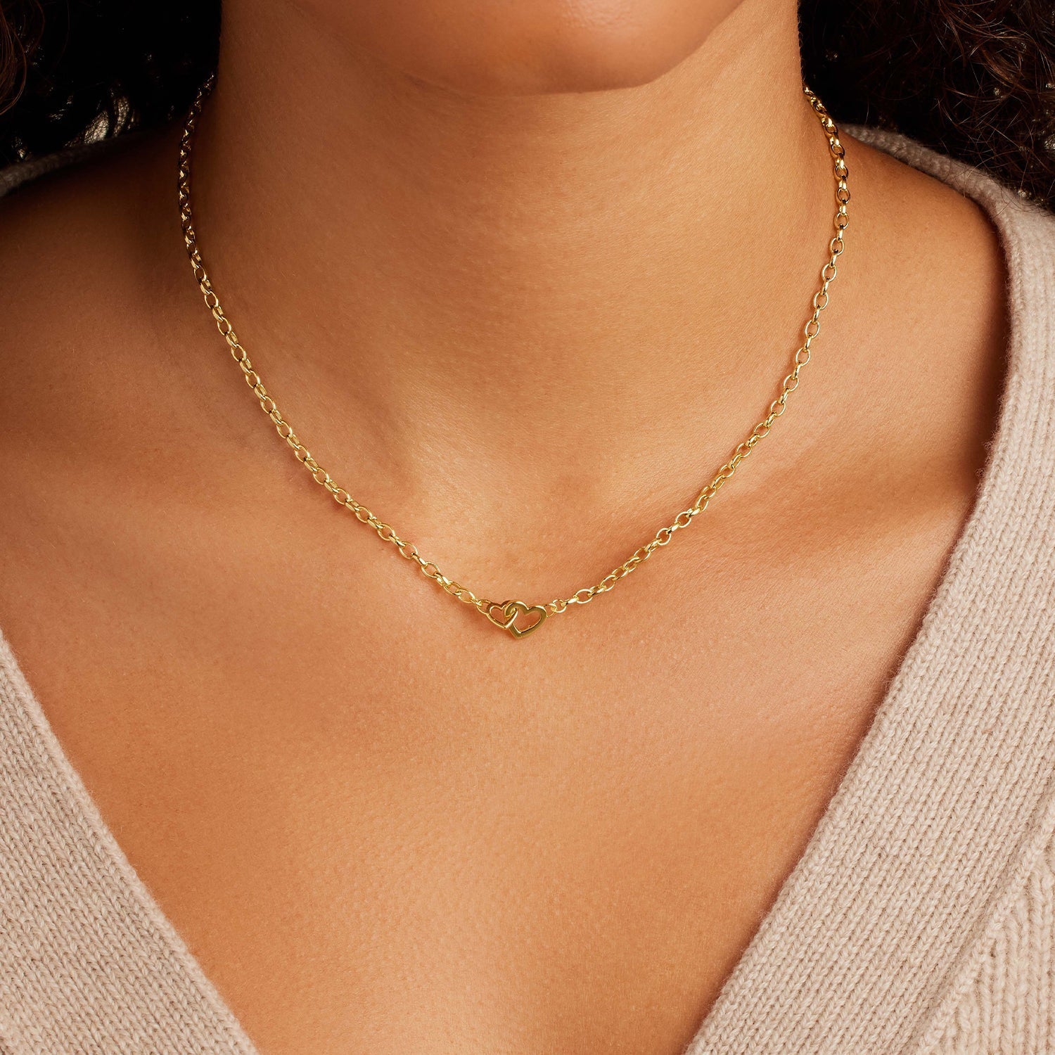 Parker Heart Mini Necklace | Gold