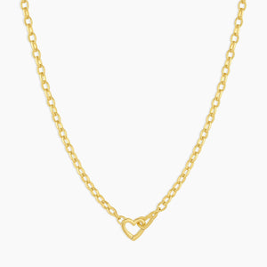 Parker Heart Mini Necklace | Gold